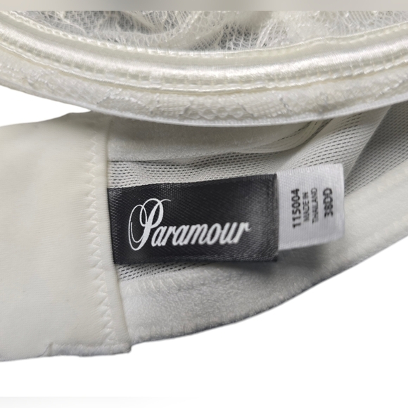 Paramour by Felina Women's Cream Lace unlined Bra 36DD - Picture 4 of 4